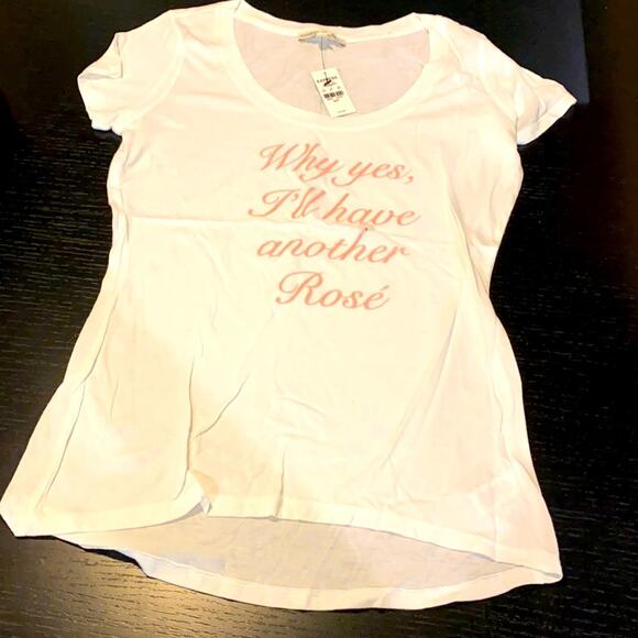 NWT Why Yes, I’ll have another rose’ shirt Size Small - Picture 1 of 3